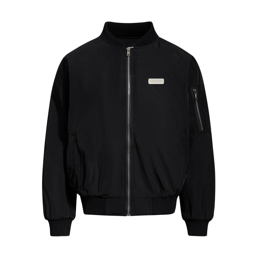 Heavy Embroidered Letter Baseball Cotton Clothes Men's Autumn And Winter Thickened Quilted Bomber Jacket Coat European And American Fashion Brand