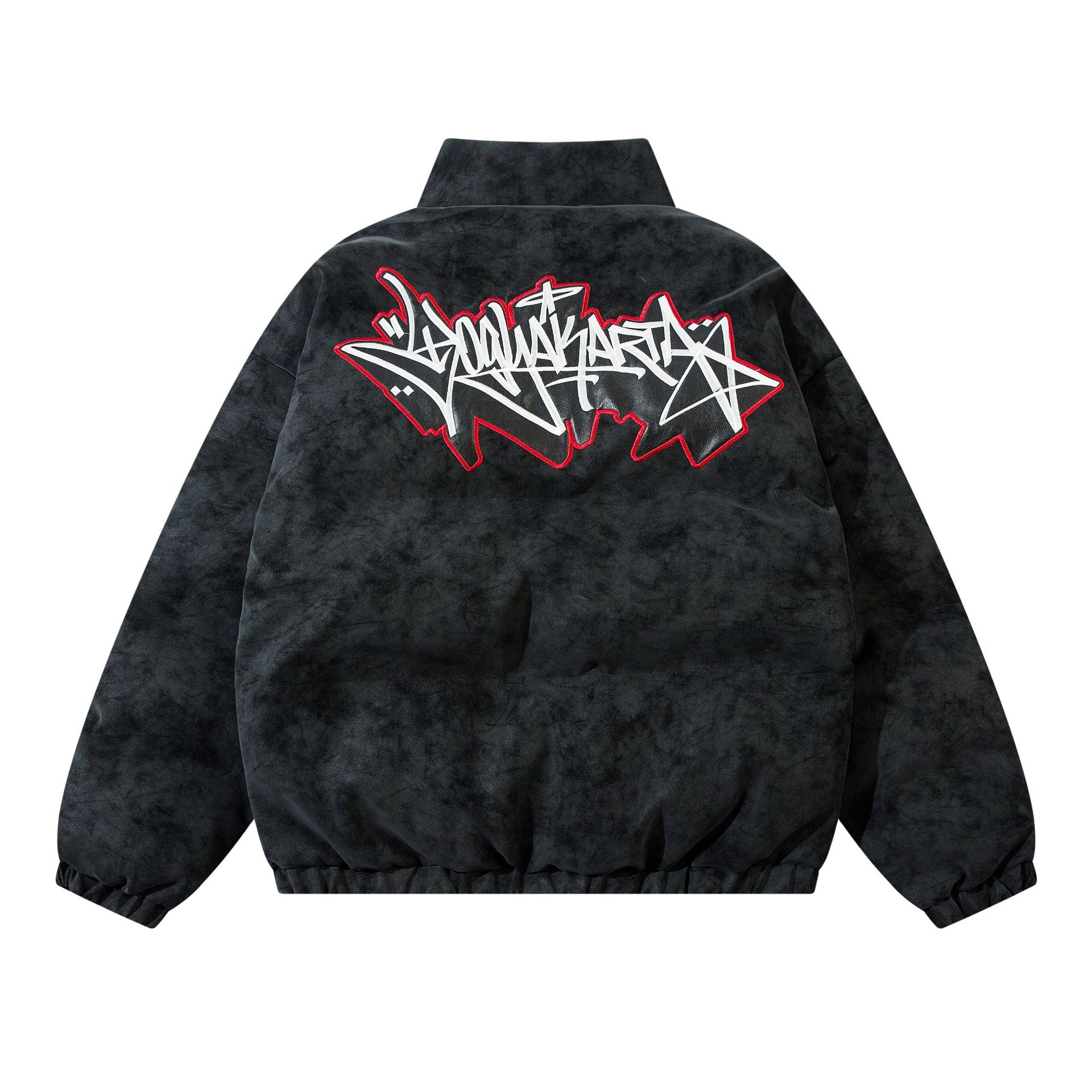 American-style Street Letter Embroidered Cotton-padded Coat Autumn And Winter Thickened Hip-hop Bread Coat For Men And Women Ins Fashion