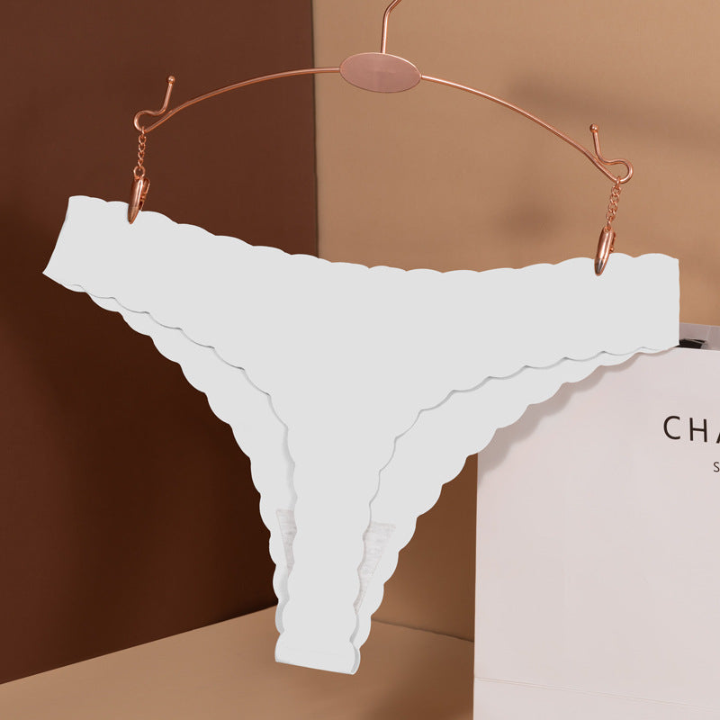 Underwear Women's Ice Silk Low Waist Cotton Crotch Sexy European And American Women's Underwear Briefs