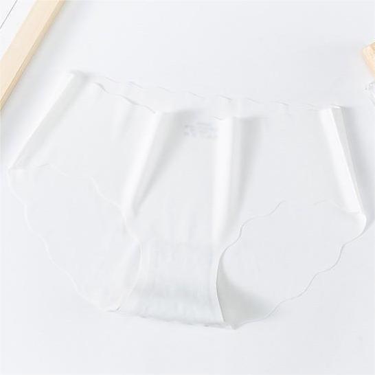 Ice Silk Traceless Underwear Women's Thin Breathable Cotton Large Size Women's Underwear