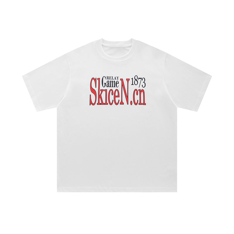 Streetwear Letter Graphic Print T Shirt Oversize Tees Fashion Summer Casual Top Short Sleeve Black White