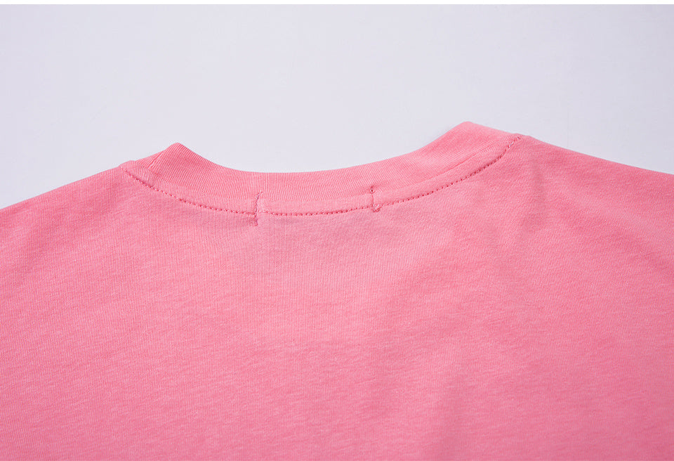 Streetwear T Shirt Special Letter Print Short Sleeve O Neck Summer Cotton Loose Casual Fashion Tee Simple