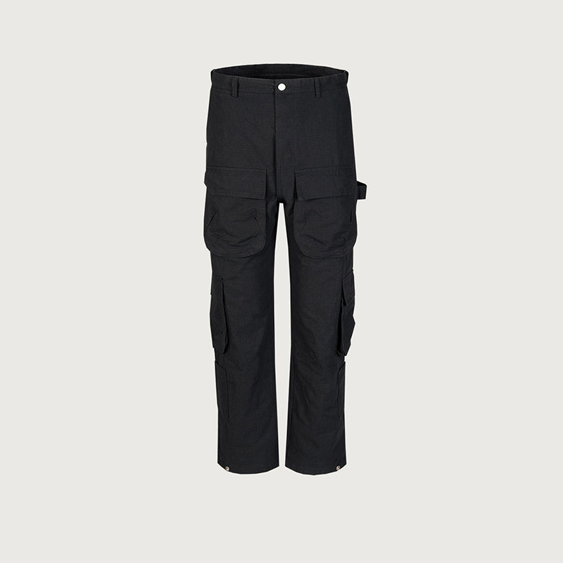 Men's And Women's Hip-hop High Street Slim-fit Straight Pants Men's And Women's Same-style Workwear Multi-pocket Casual Pants Trendy
