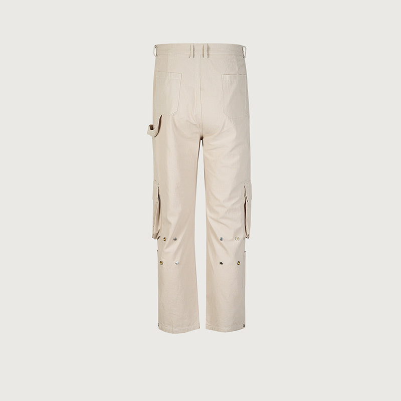 Men's And Women's Hip-hop High Street Slim-fit Straight Pants Men's And Women's Same-style Workwear Multi-pocket Casual Pants Trendy