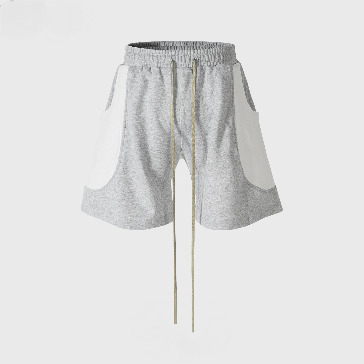 Men's And Women's Spring And Summer Stitching Side Double-Layer Big Pocket Casual Pants Men's And Women's High Street Contrast Color Trendy Shorts