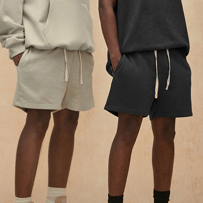 American Home Fitness Sports Shorts Summer New Fashion Brand Loose FOG Color Shorts Men