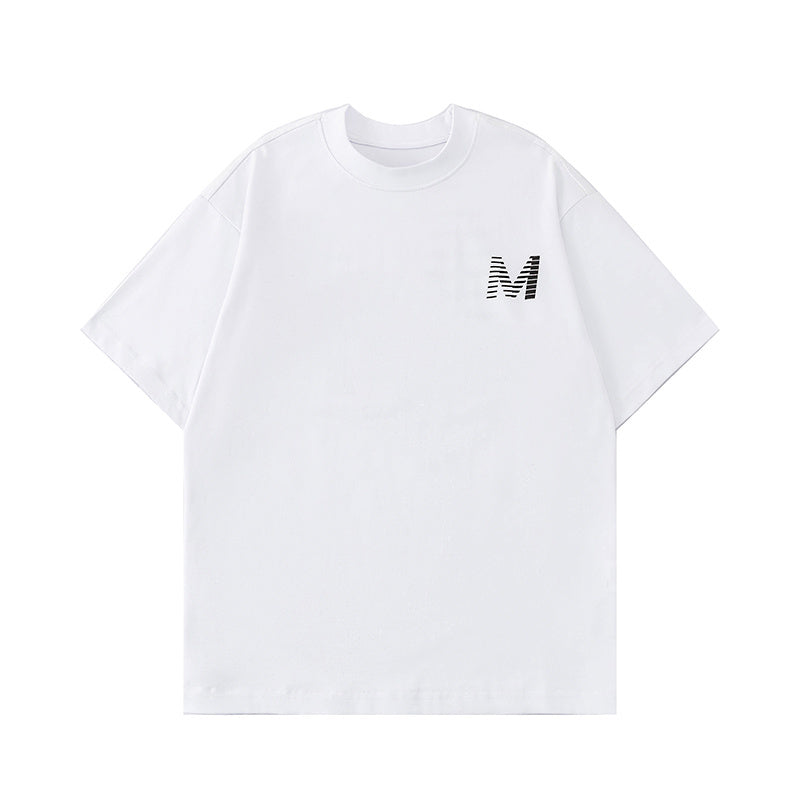 Streetwear Letter Print T Shirt Loose Tees Hip Hop Fashion Summer Casual Top Short Sleeve Black White