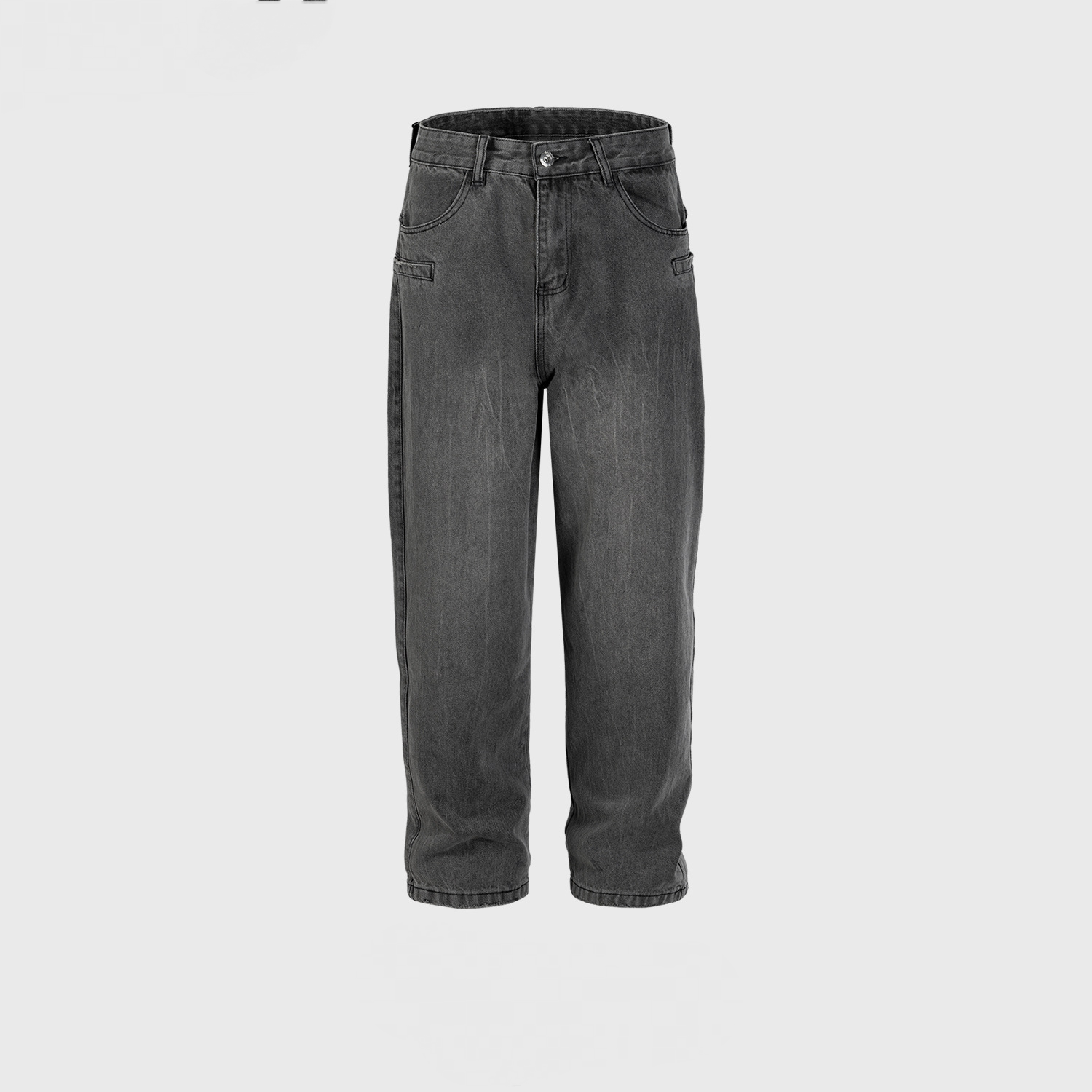 Men's And Women's Washed Old Pants Men's And Women's Same Style Gender-Free Paris Style Straight Trendy Street Trendy Jeans