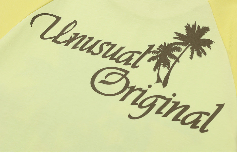 Coconut Tree Print T Shirt Loose Summer Streetwear Short Sleeve Pure Cotton Oversize Tees Fashion Casual Top