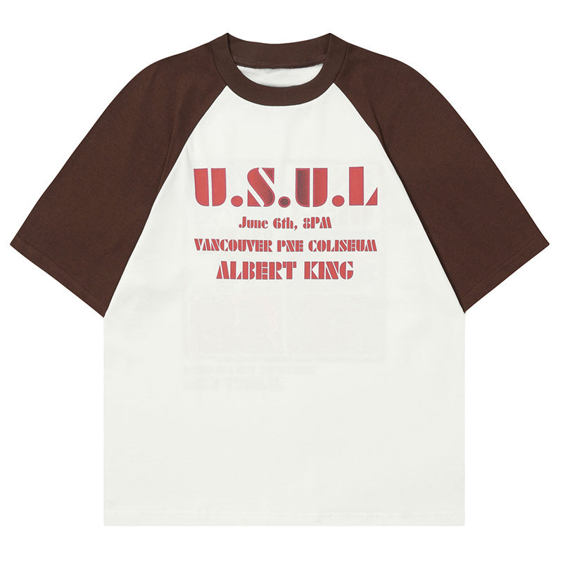 Raglan Sleeve T Shirt Loose Summer Streetwear Fashion Casual Top Short Sleeve Pure Cotton Oversize Tees