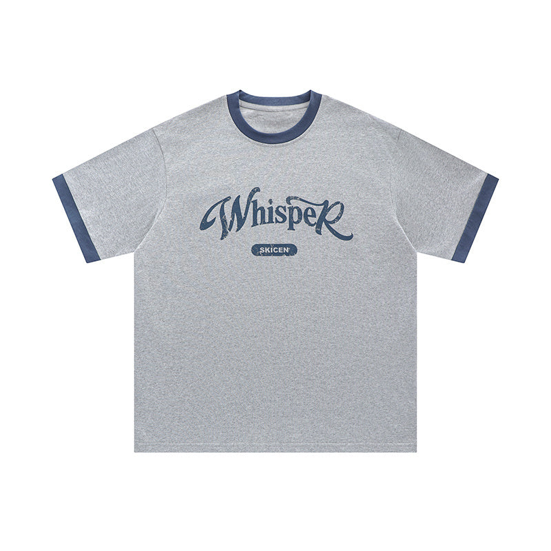 Streetwear Letter Print Oversize Tees Fashion T Shirt Pure Cotton Top Short Sleeve Loose Summer Casual Tee