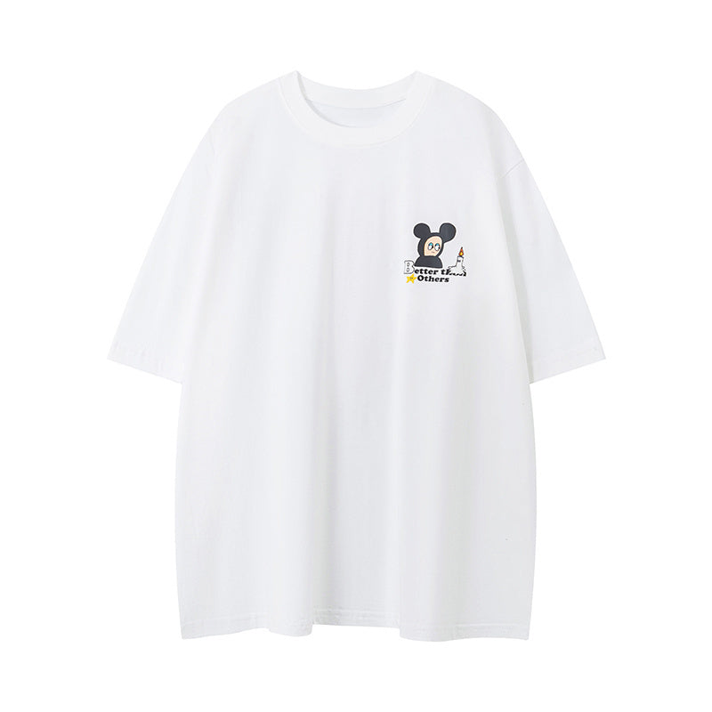 Streetwear Funny Pattern T Shirts Fashion Tee O Neck Oversize Summer Cotton High Quality Short Sleeve Casual