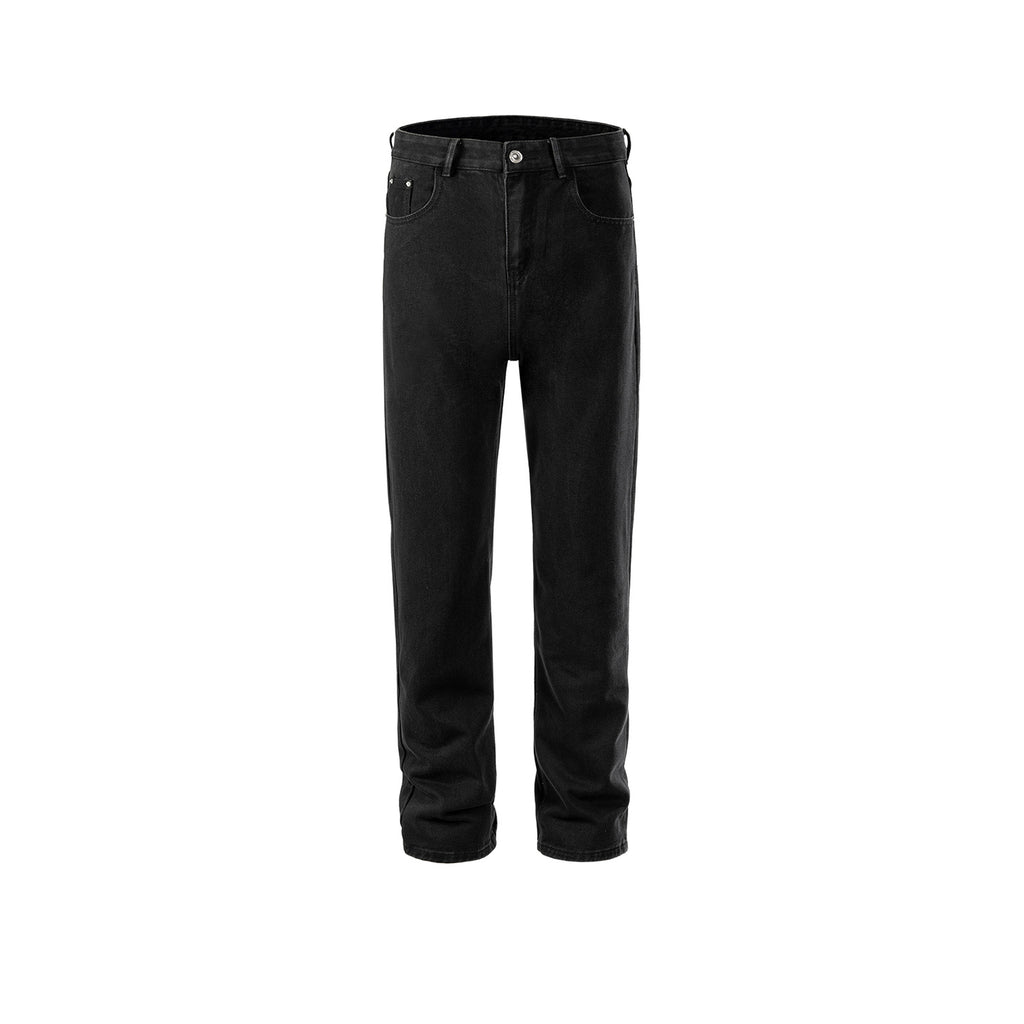 Men's And Women's Urban Black Pants Unisex X Embroidered Pocket Multi-size Jeans Trendy