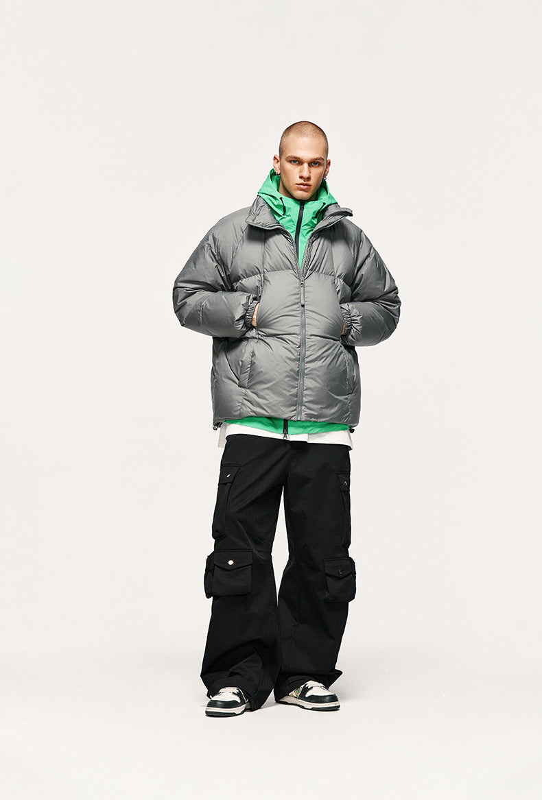 High Street Functional Wind Cannonball Wide Leg Pants Autumn And Winter New Fashion Brand Relaxed-fit Casual Pants For Men
