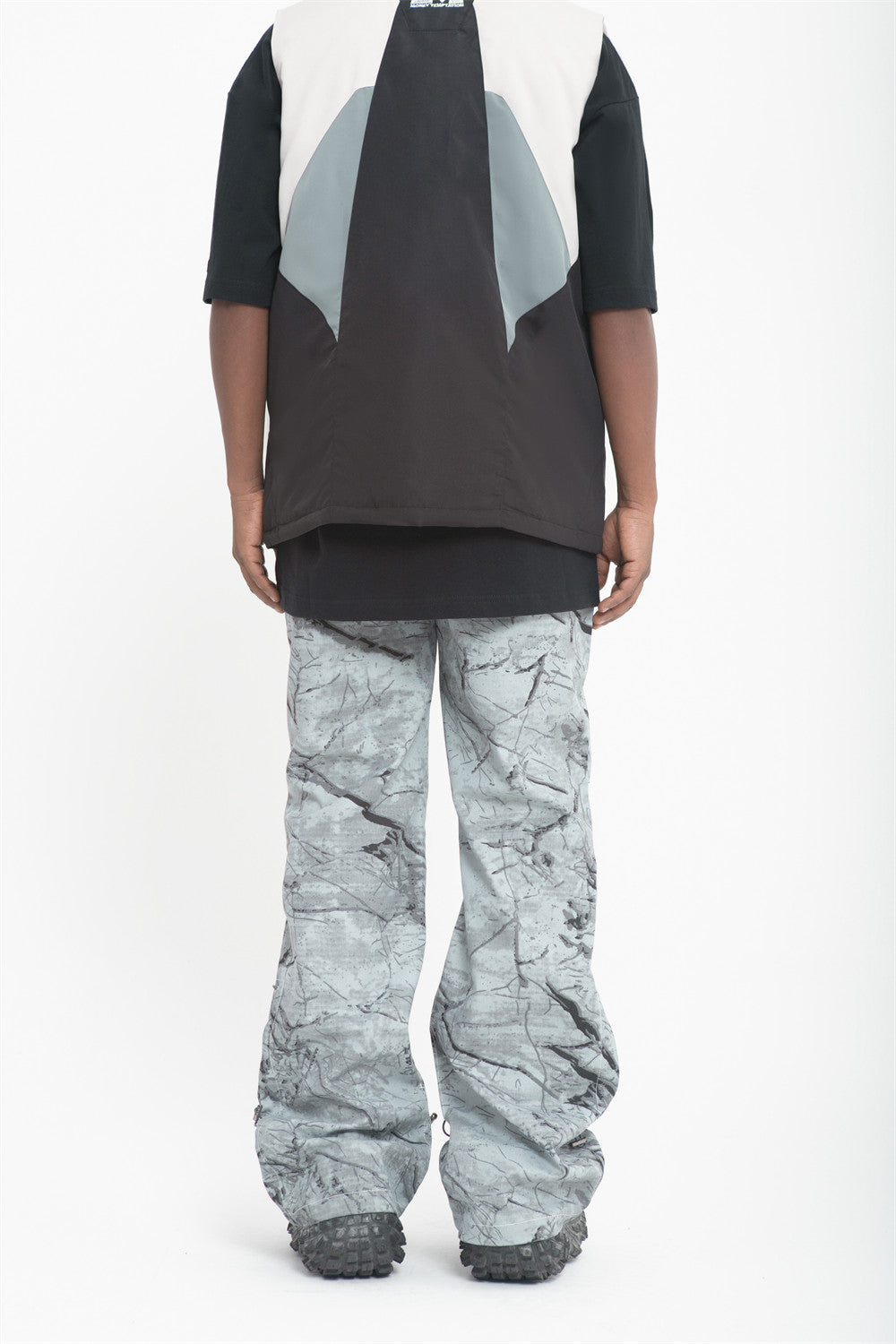 Tie-Dye Camouflage Casual Pants Men's High Street Retro American Style Outdoor Sports Loose Micro-flared Wide-leg Pants