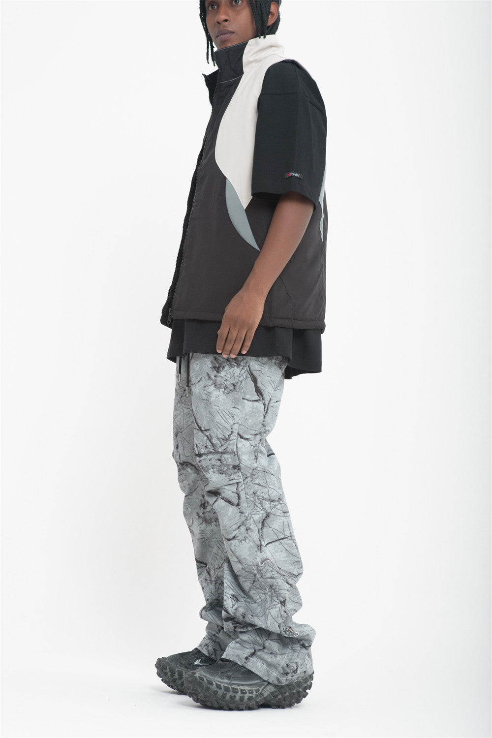 Tie-Dye Camouflage Casual Pants Men's High Street Retro American Style Outdoor Sports Loose Micro-flared Wide-leg Pants