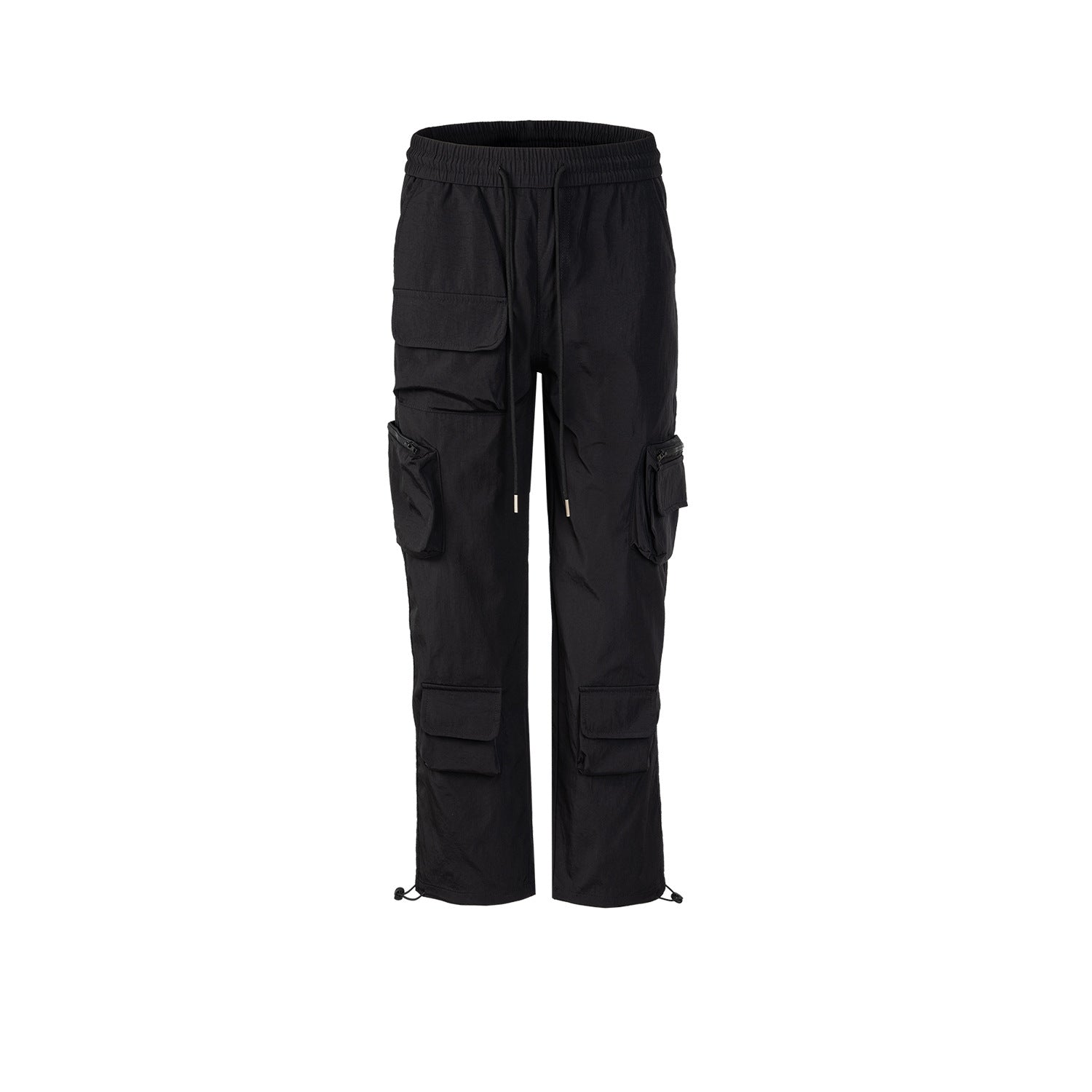 Men's And Women's Urban Functional Multi-Pocket Pants Men's And Women's Drawstring Pants Foot Slim-Fit Casual Crowd Pants