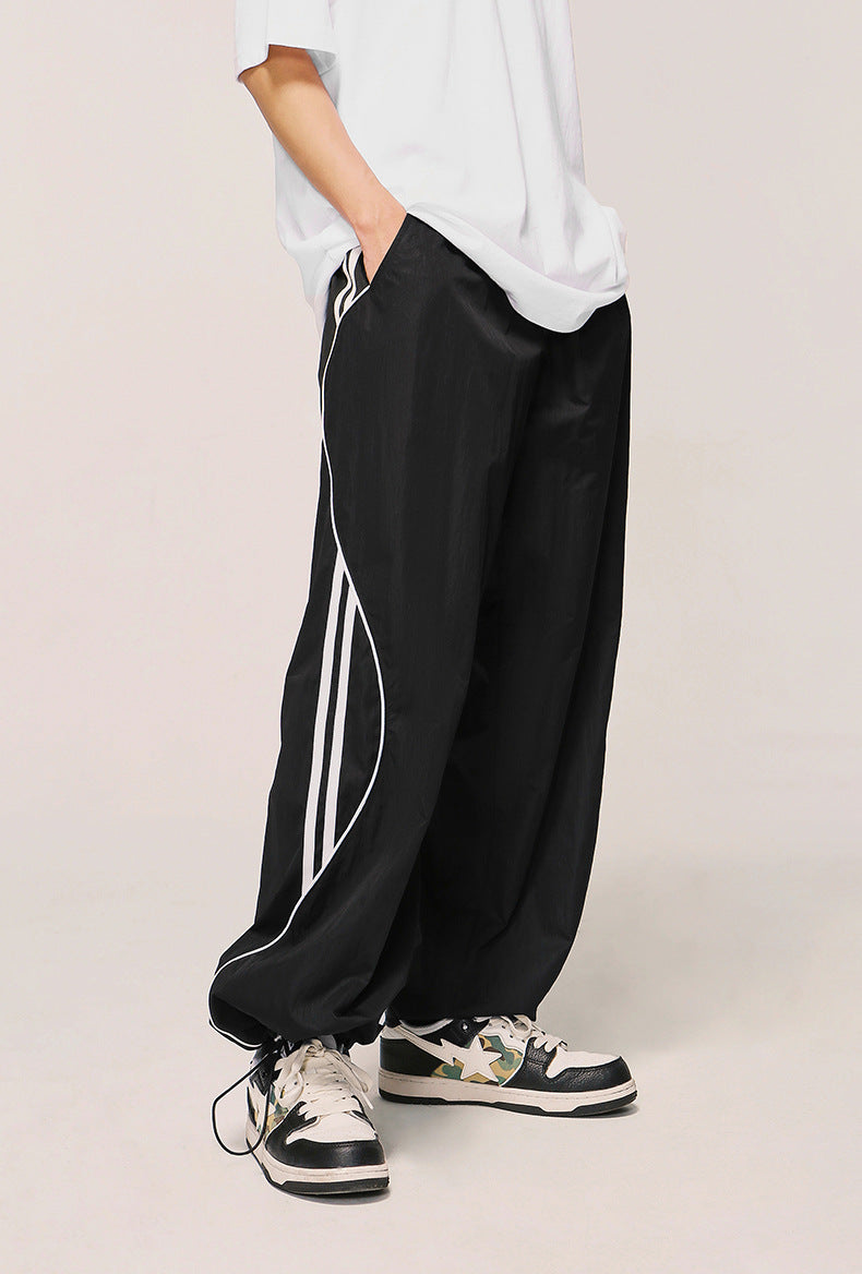 Retro Casual Sports Wide Leg Pants Autumn And Winter New Street Fashion Brand Straight Casual Pants Men