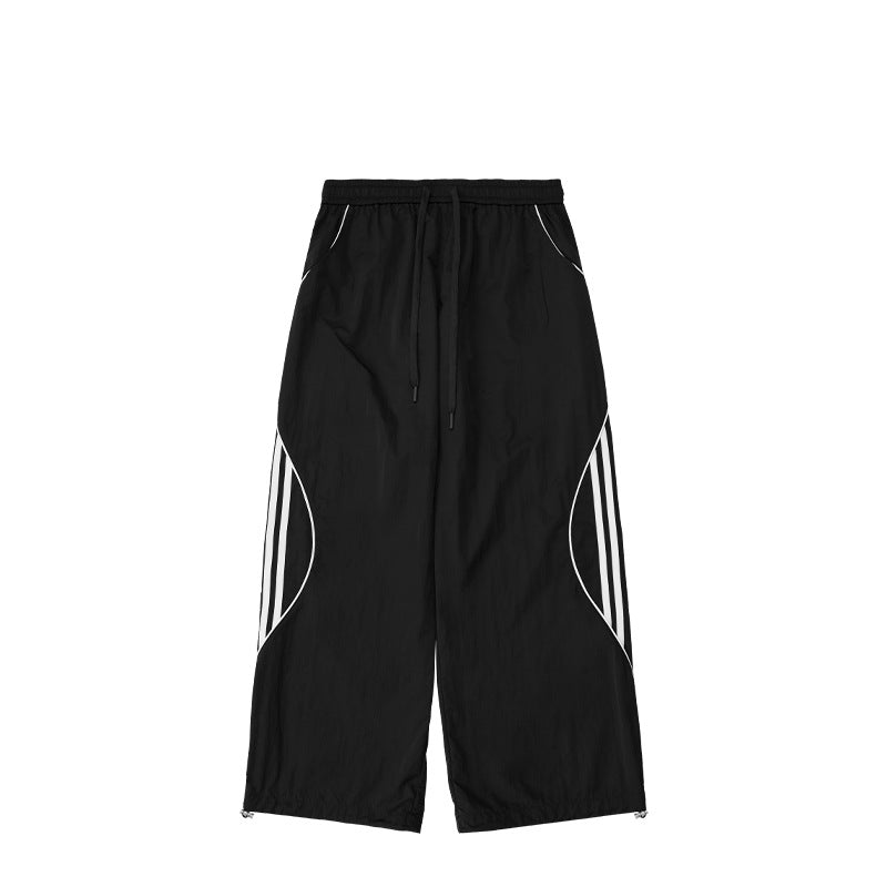 Retro Casual Sports Wide Leg Pants Autumn And Winter New Street Fashion Brand Straight Casual Pants Men