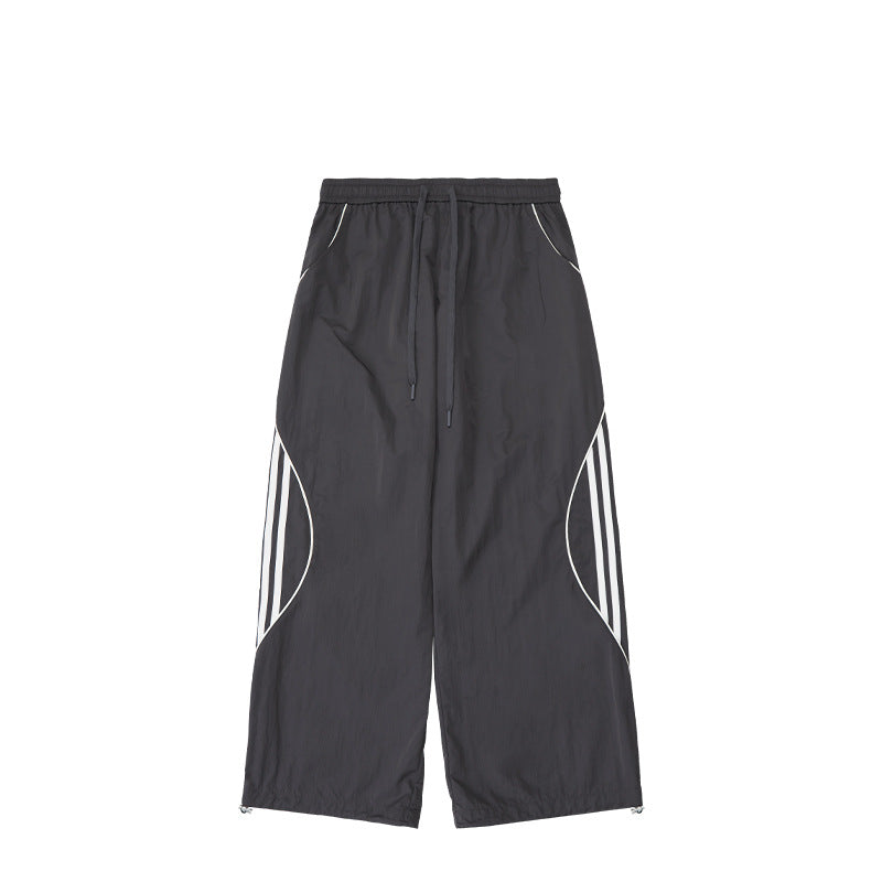 Retro Casual Sports Wide Leg Pants Autumn And Winter New Street Fashion Brand Straight Casual Pants Men