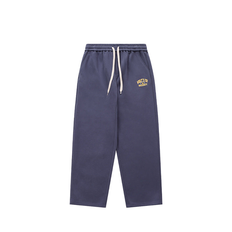 Heavy 320g Sanding Double-sided College Printed Casual Suit Autumn And Winter New Sweater Pants