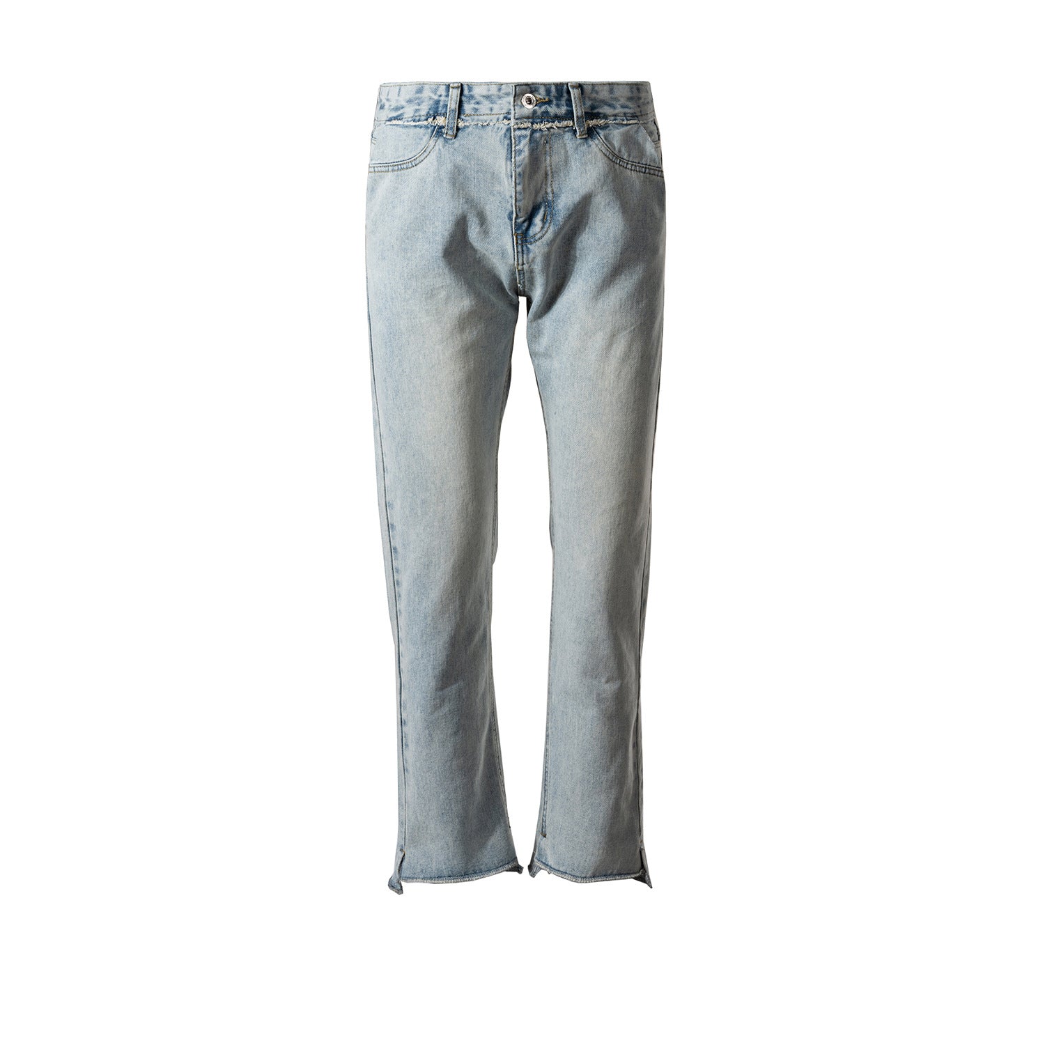 Men's Wear Women's Autumn And Winter Urban Split Pants Slight Wide Leg Trousers Men's And Women's Washable Old Jeans