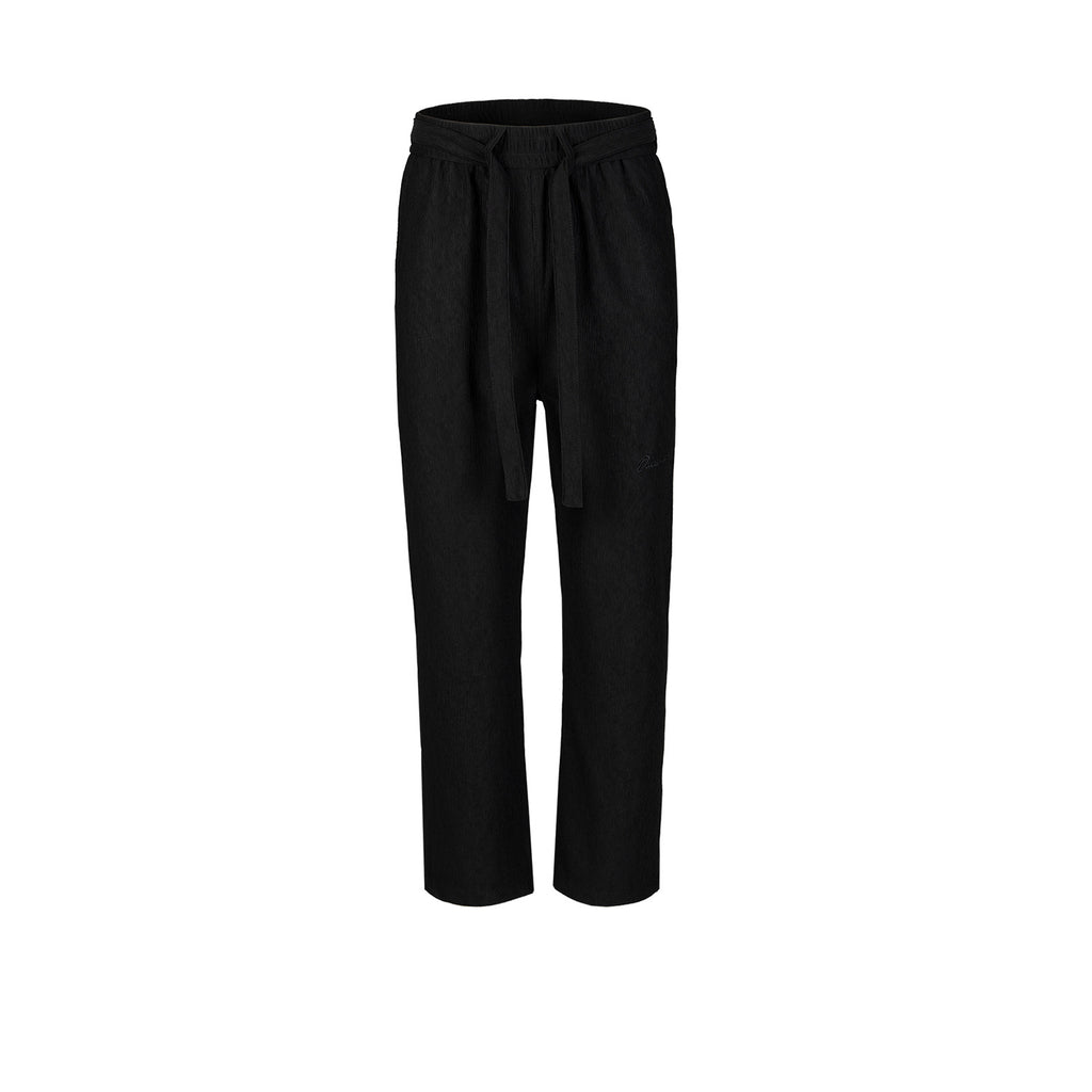 Men's And Women's New Embroidery Embroidered Textured Fabric Trousers Men's And Women's Sports Casual Pants With Drawstring