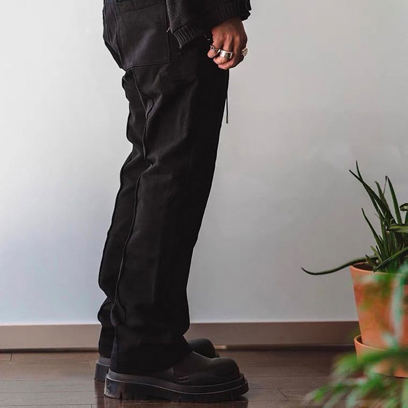 Men's And Women's Hip-Hop Suit Sweatpants Unisex Neutral Slight Wide Leg High Street Slim-Fit Trendy Casual Pants