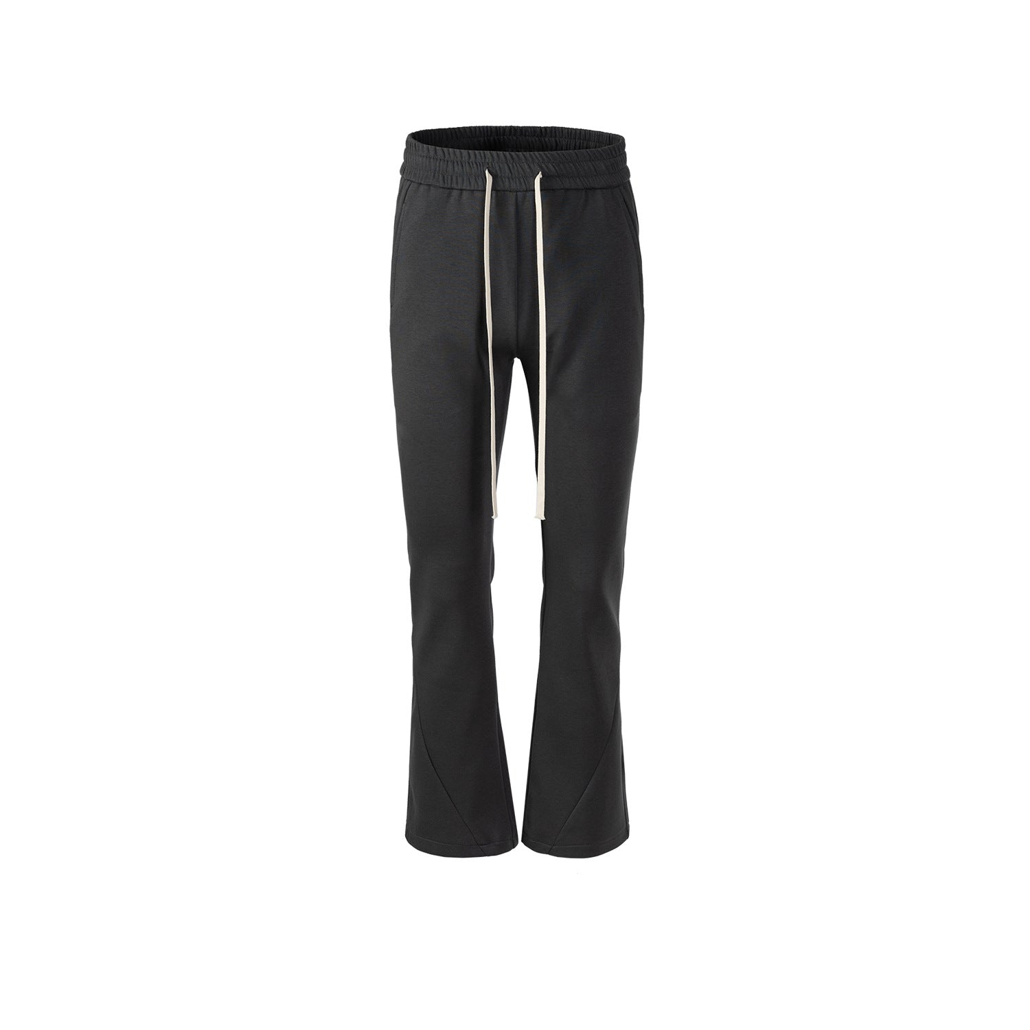 Men's Women's Micro-horn Wide-leg Slim-fit Trousers Unisex Sports Long Drawstring Soft Cotton Casual Pants
