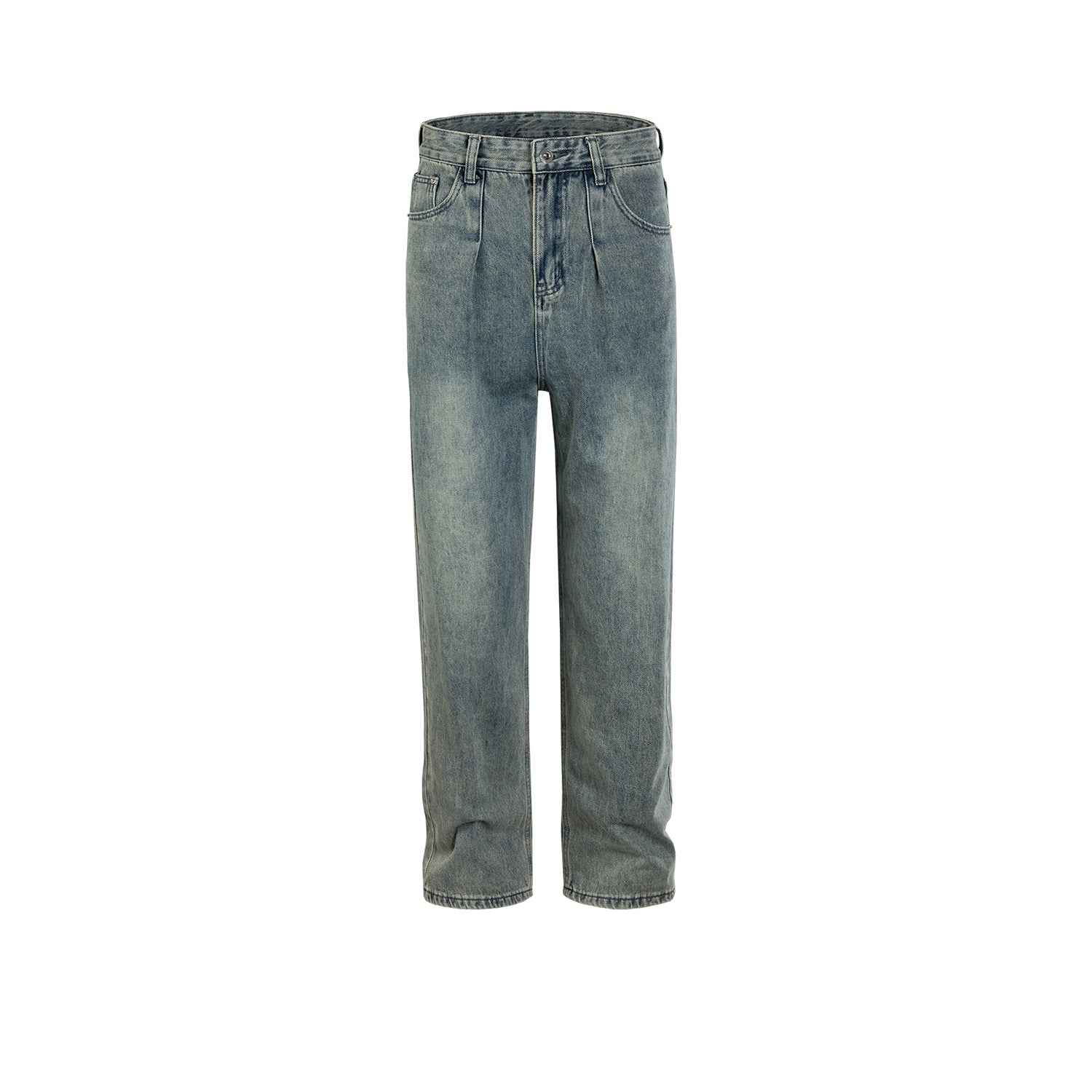 Men's Wear Women's Spring And Summer Urban Vintage Washable Old Pants Men's And Women's Slim-Fit Straight-Leg Trendy Jeans