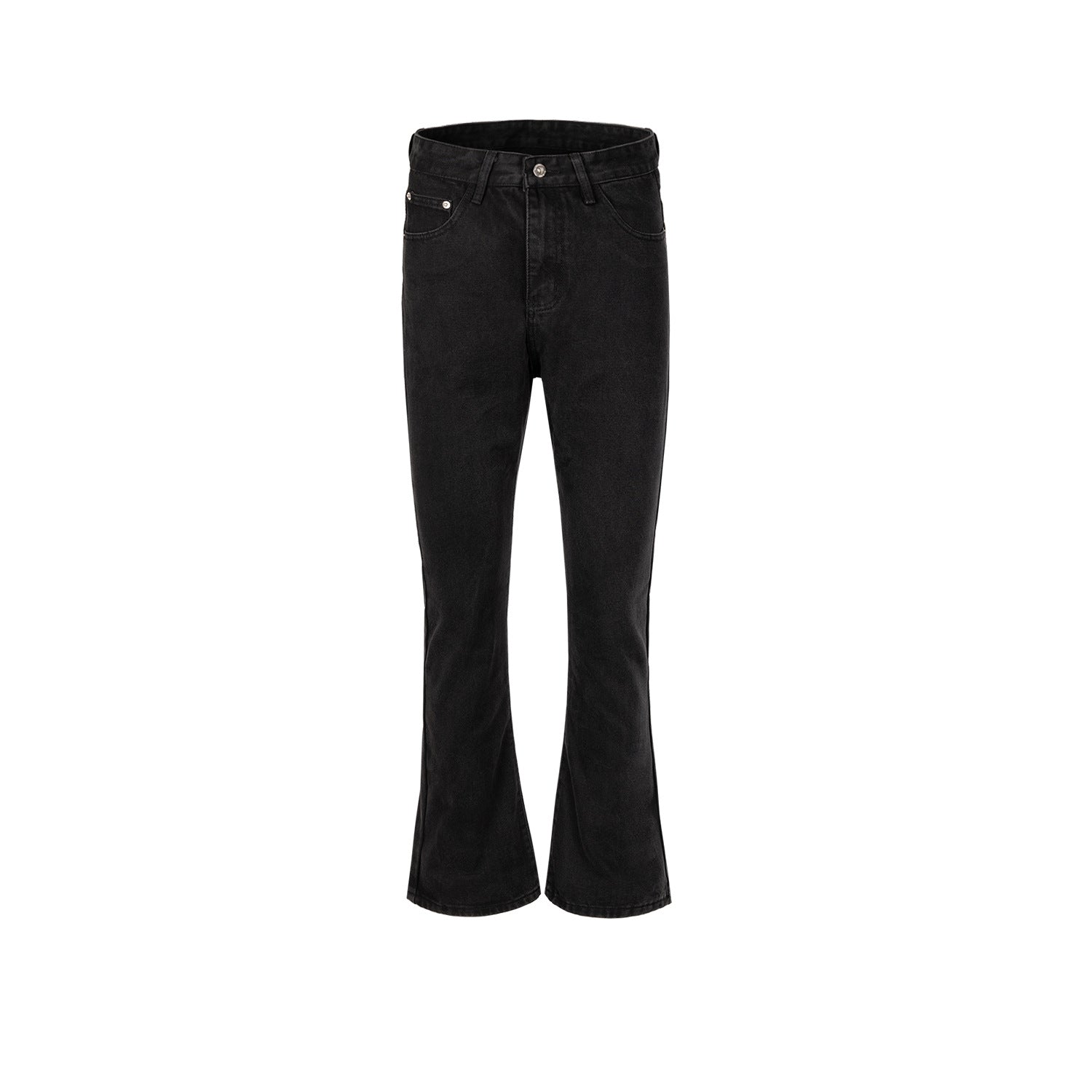 Women's Clothing Men's Urban Washed Old Pants Unisex Two-Tone Micro-Lara White High Street Trendy Jeans