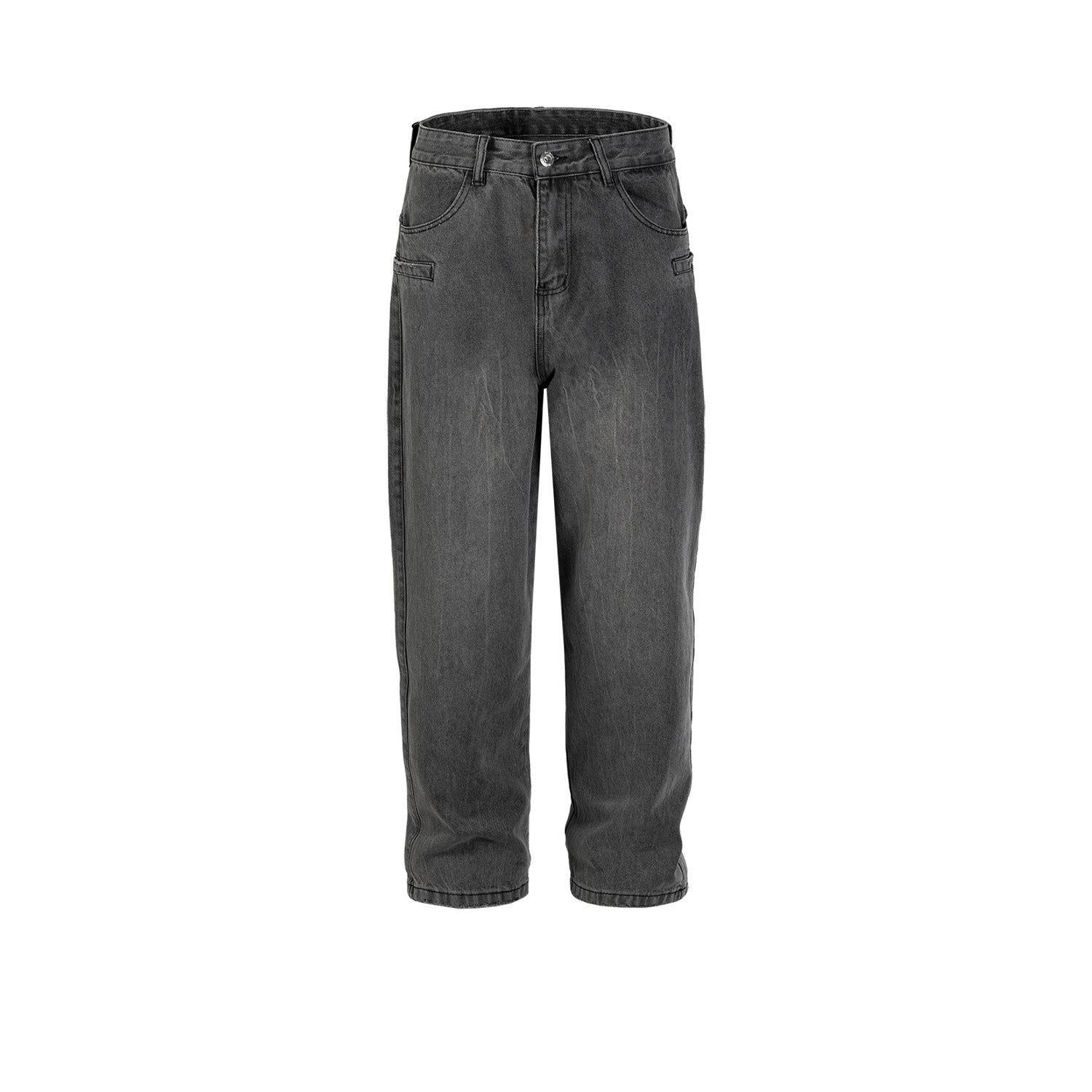 Men's And Women's Washed Old Pants Men's And Women's Same Style Gender-Free Paris Style Straight Trendy Street Trendy Jeans
