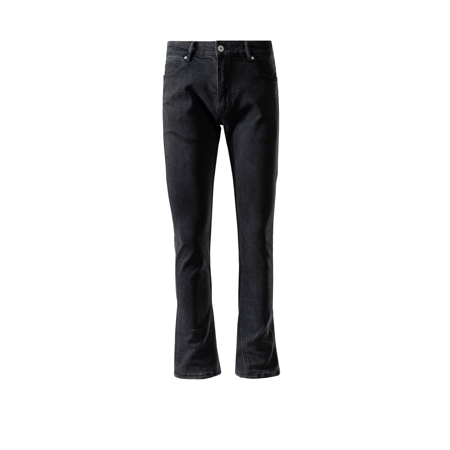 Men's Women's Spring And Summer Urban High Street Small Horn Wide-legged Trousers Unisex Slim-fit Black Jeans
