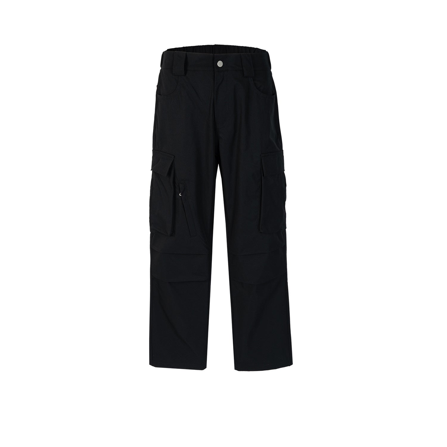 Men's And Women's Urban High Street Pleated Layer Pants Unisex High Street Style Multi-Pocket Casual Pants