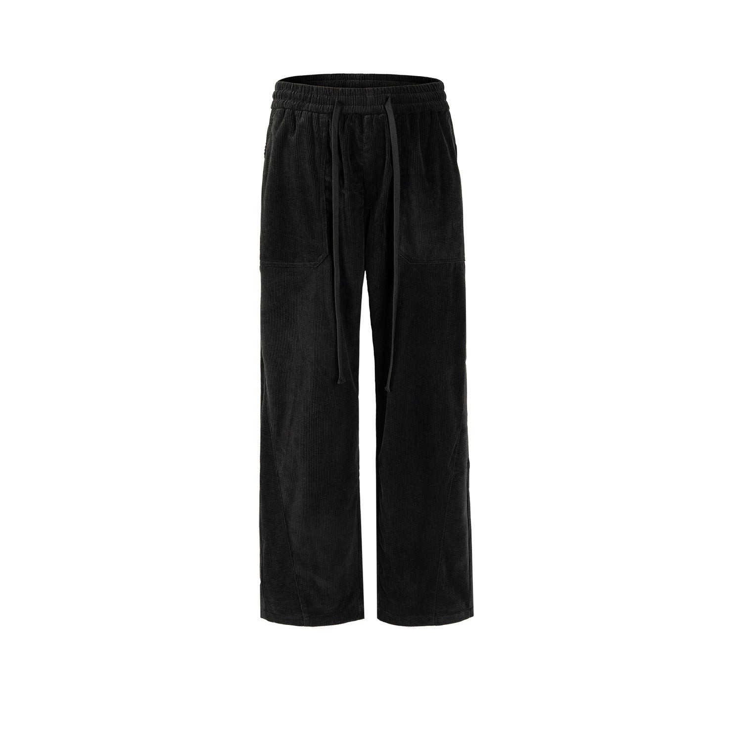 Men's And Women's Hip-Hop Corduroy Pants Unisex High Street Style Casual Pants With Long Drawstring