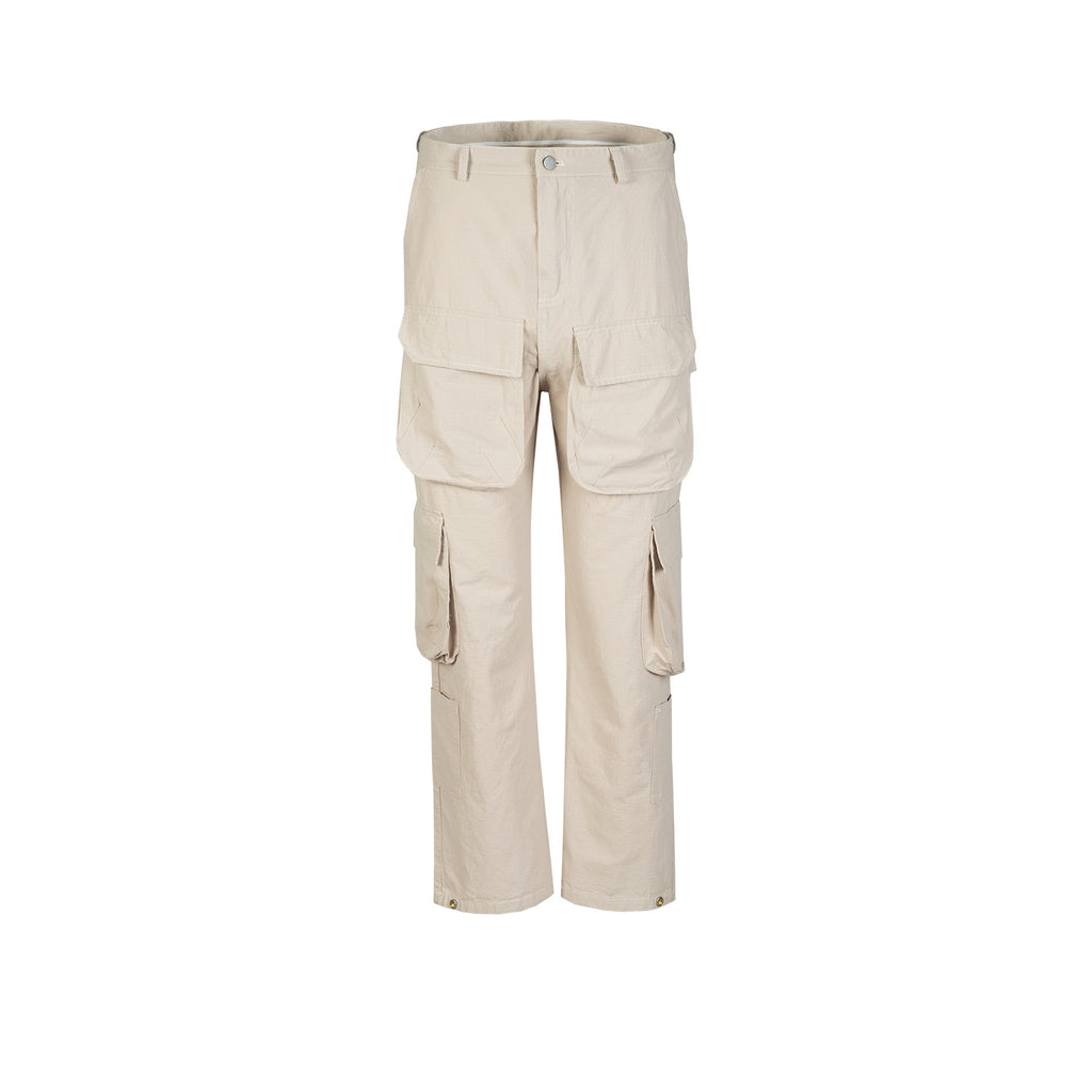 Men's And Women's Hip-hop High Street Slim-fit Straight Pants Men's And Women's Same-style Workwear Multi-pocket Casual Pants Trendy