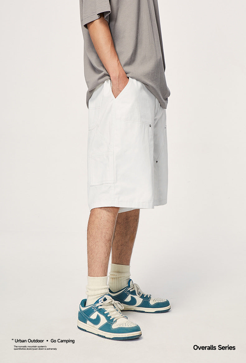 Workwear Loose Multi-Pocket Shorts Spring And Summer New Fashion Brand Loose Solid Color Casual Pants