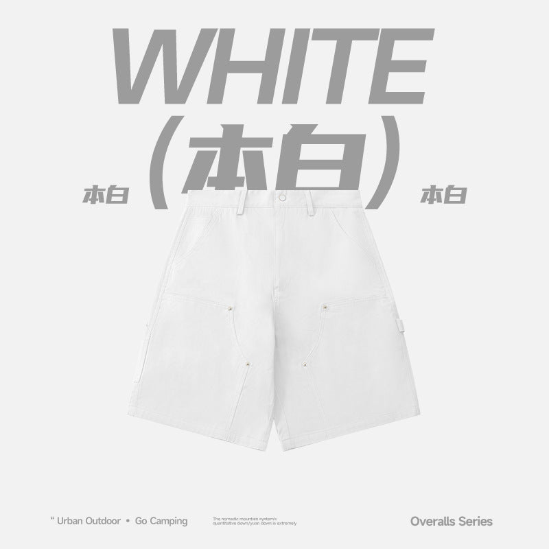 Workwear Loose Multi-Pocket Shorts Spring And Summer New Fashion Brand Loose Solid Color Casual Pants