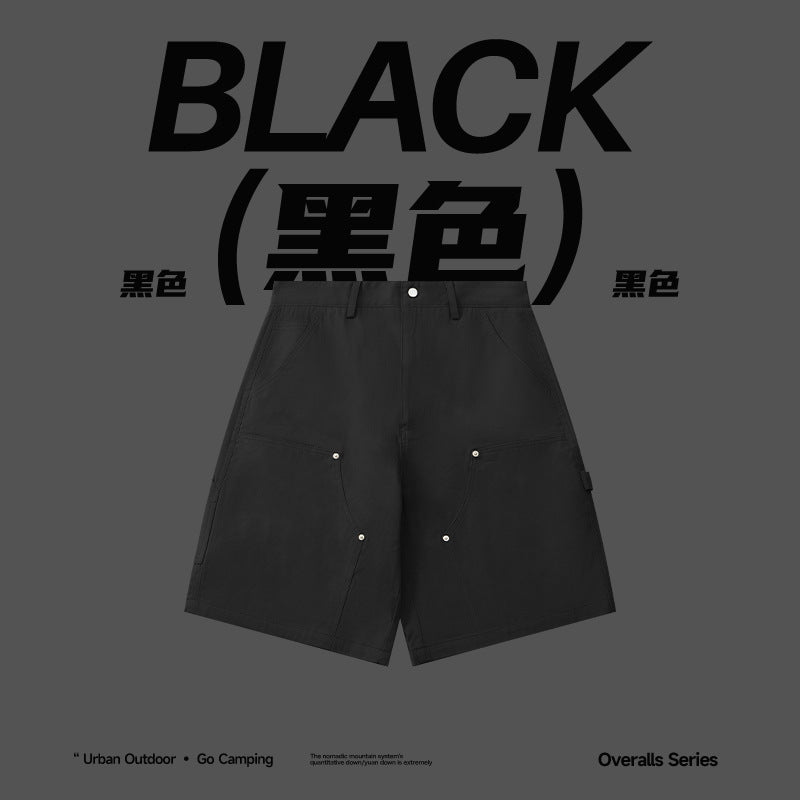 Workwear Loose Multi-Pocket Shorts Spring And Summer New Fashion Brand Loose Solid Color Casual Pants
