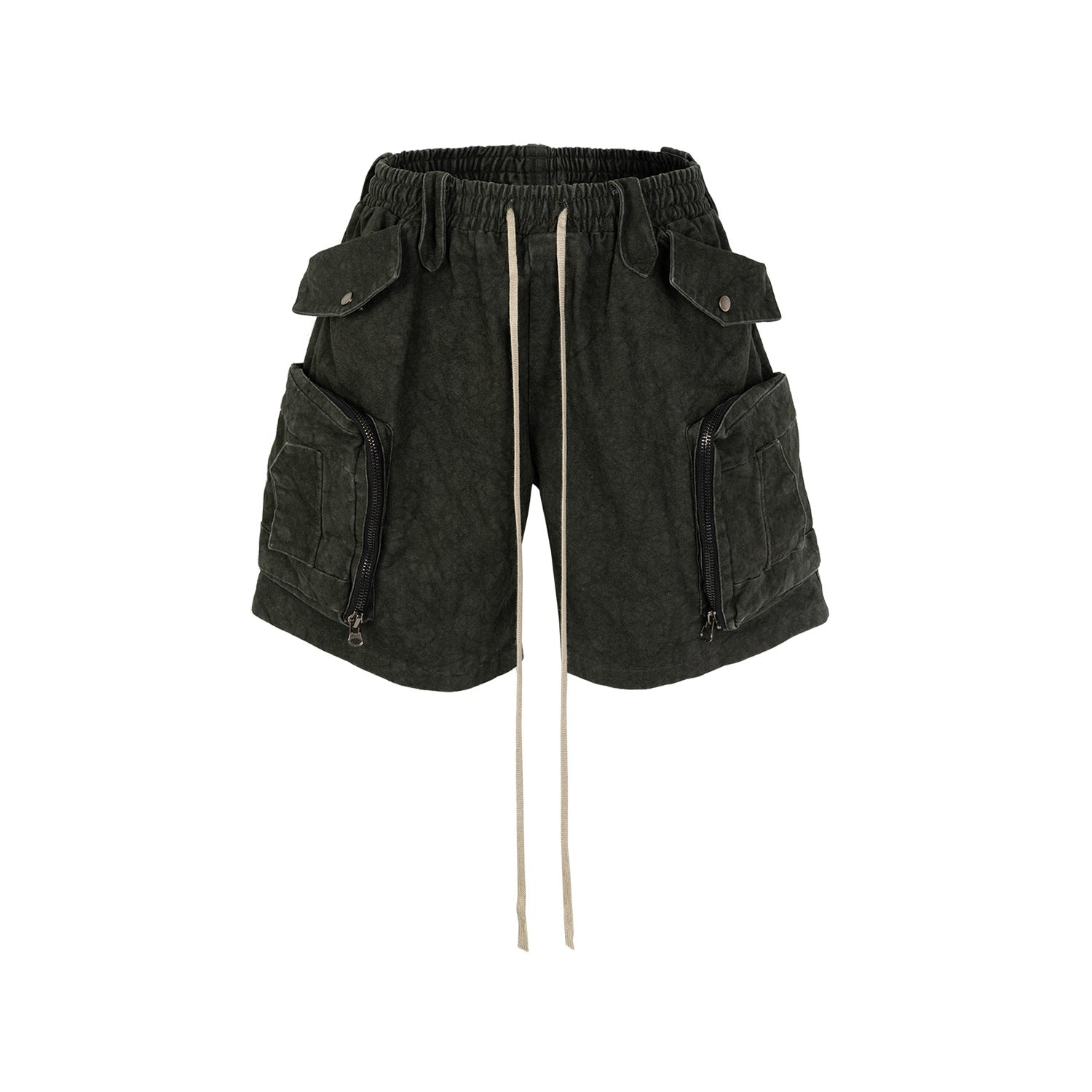 Men's Women's Spring And Summer Urban EPIDE Heavy Industry Tie-dyed Canvas Washed Unisex Casual Unisex Shorts