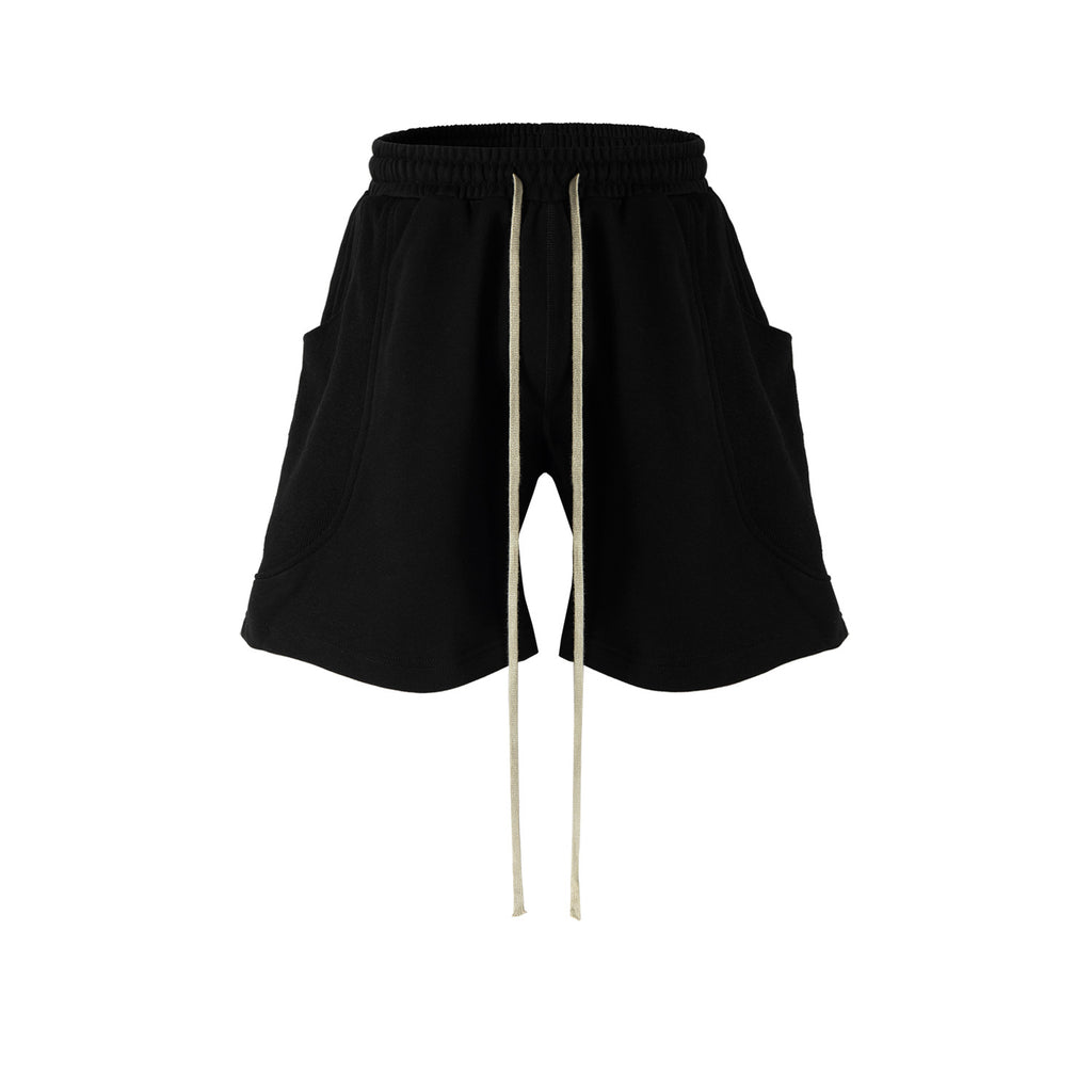 Men's And Women's Spring And Summer Stitching Side Double-Layer Big Pocket Casual Pants Men's And Women's High Street Contrast Color Trendy Shorts