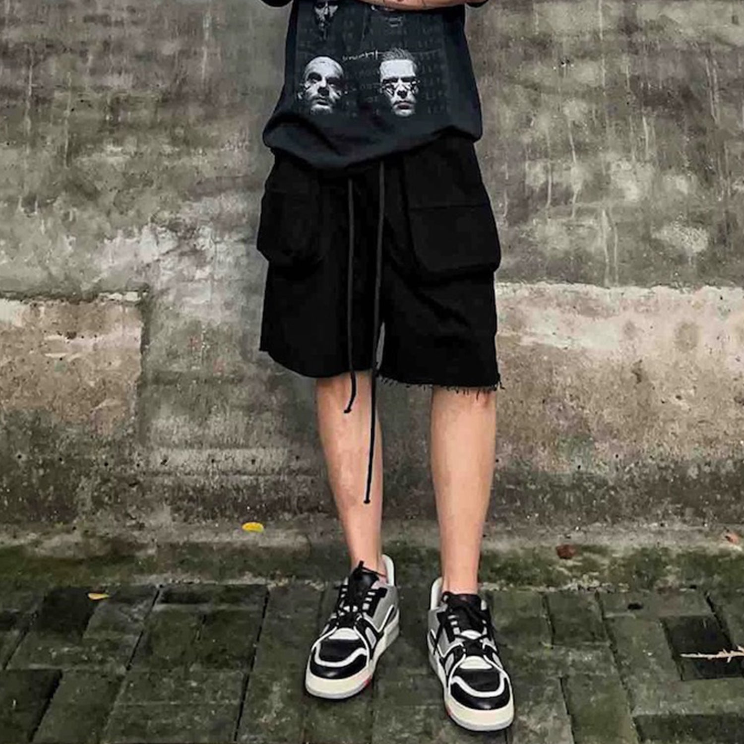 Men's And Women's Spring And Summer Three-dimensional Layered Pocket Micro-drop Shorts Unisex Casual Pants