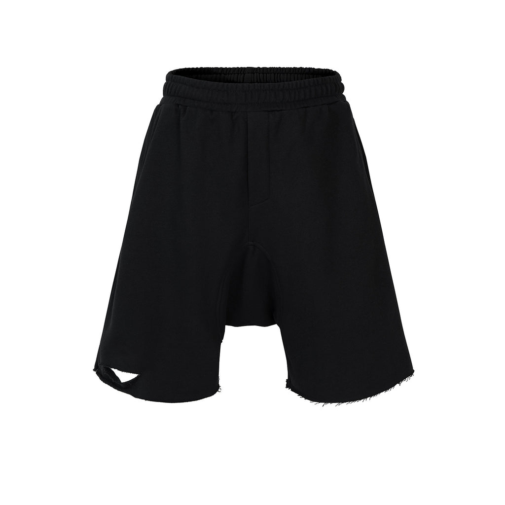 Men's Wear Women's Spring And Summer Casual Pants Unisex High Street Washed Knife Cut Leg Cotton Trendy Shorts