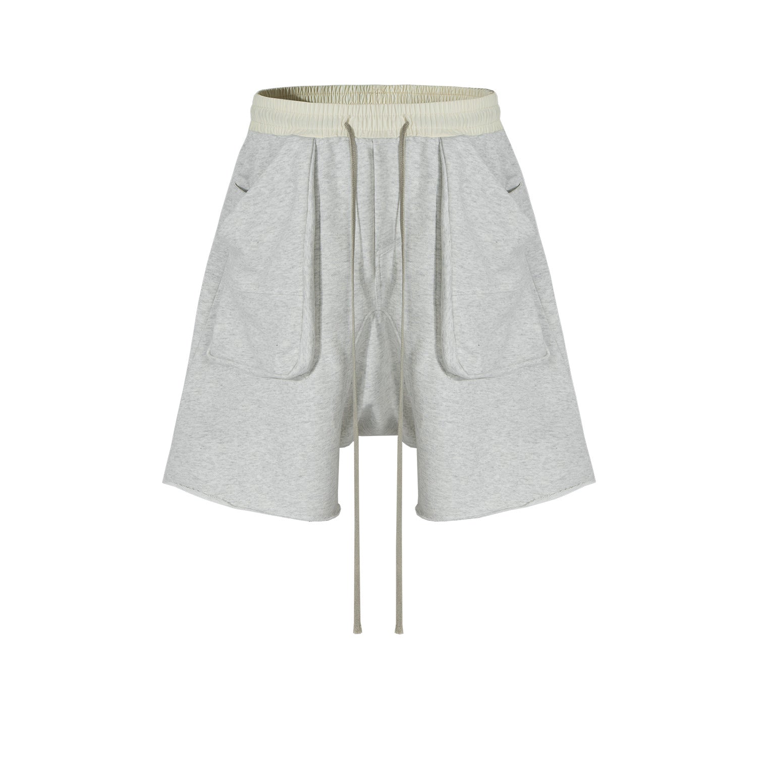 Men's And Women's Spring And Summer Three-dimensional Layered Pocket Micro-drop Shorts Unisex Casual Pants