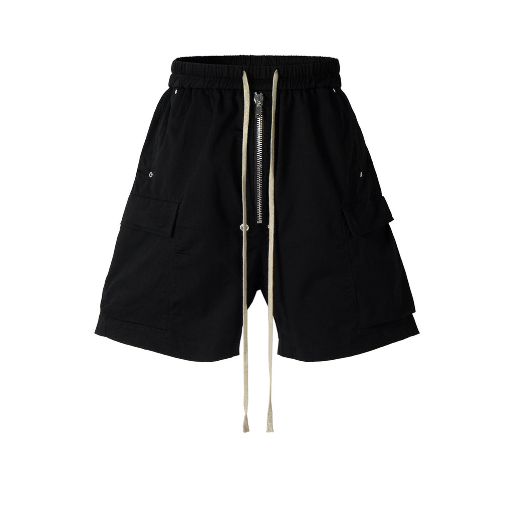 Men's Clothing Women's Spring And Summer High Street Casual Pants Men's And Women's Same Style Zipper Dark Style Men's Tooling Shorts