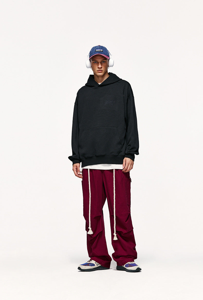 Tether Tooling Wide Leg Pants Autumn And Winter New Fashion Brand Personalized Loose Casual Trousers For Men And Women