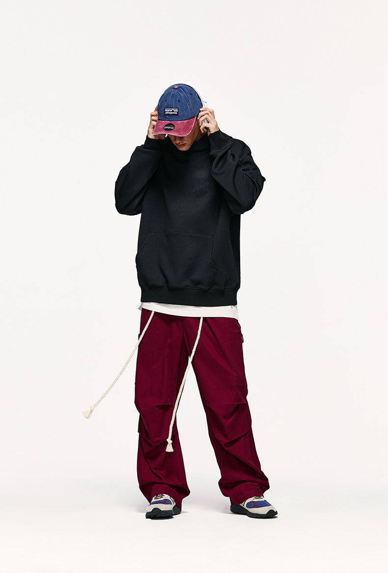 Tether Tooling Wide Leg Pants Autumn And Winter New Fashion Brand Personalized Loose Casual Trousers For Men And Women