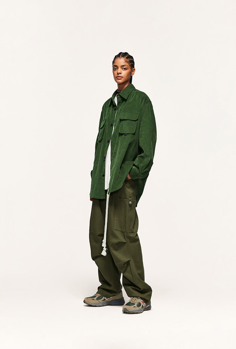 Tether Tooling Wide Leg Pants Autumn And Winter New Fashion Brand Personalized Loose Casual Trousers For Men And Women
