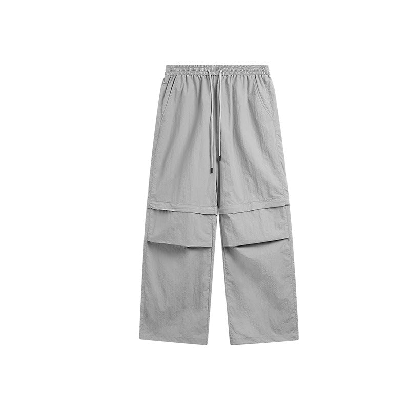2025 Spring And Summer New Wide Leg Disassembly Pants One Pants Wear Waterproof Casual Big Leg Straight Pants For Men