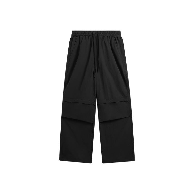 2025 Spring And Summer New Wide Leg Disassembly Pants One Pants Wear Waterproof Casual Big Leg Straight Pants For Men